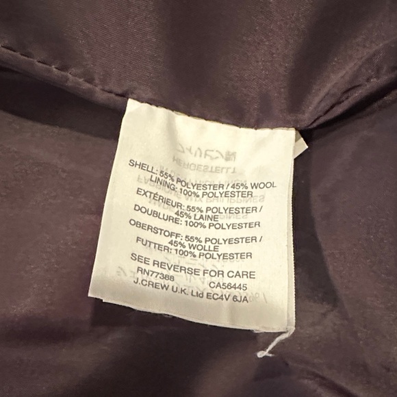 J. Crew Parke Red Tartan Blazer with Black Satin Lapel - size 4 - Picture 6 of 6